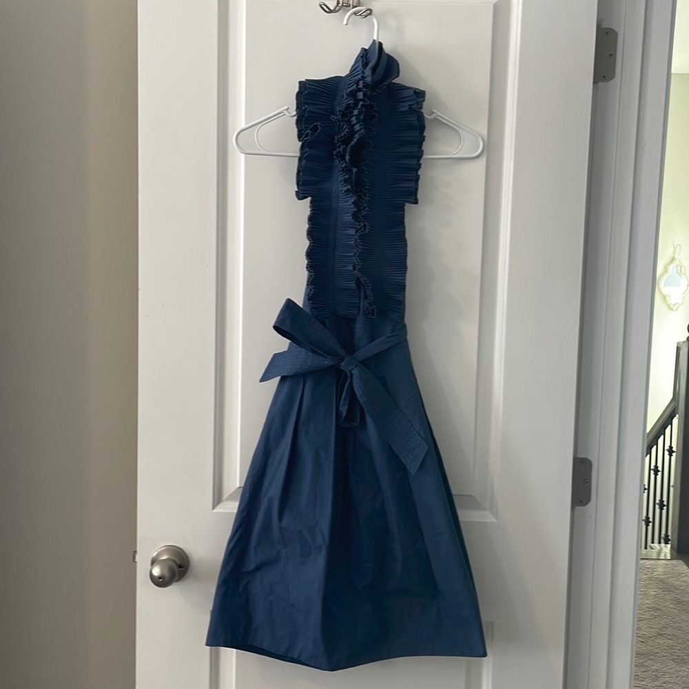Ruffle Halter Top Dress